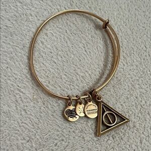 Alex and Ani Gold Minimalist Charm Bracelet harry Potter